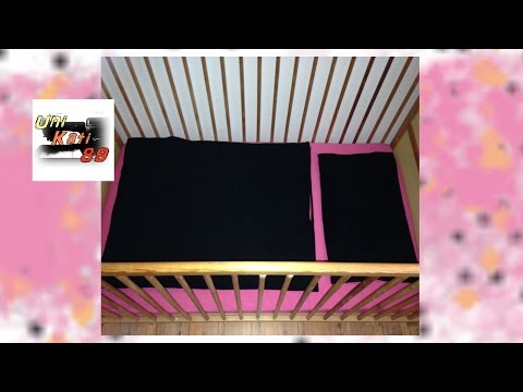 Spannbettlaken für Babybett Matratze nähen Bettlaken Baby Schnittmuster Anleitung #UniKati89