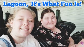 Fun Day at Lagoon Amusement Park w/ @lifewithgrannyt1st Time on Primordial, Water slides & More