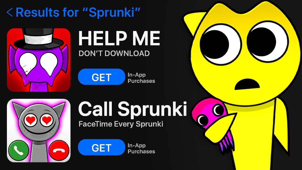 Never Search 'Sprunki' On The App Store..