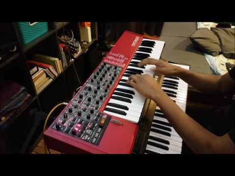 Bruno Mars - 24k Magic Bass Synth Cover (Nord Lead 4)