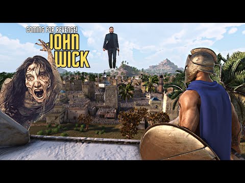JOHN WICK RUSHES TO THE AID OF HIS SOLDIERS SURROUNDED BY ZOMBIES - Epic Battle Simulator 2