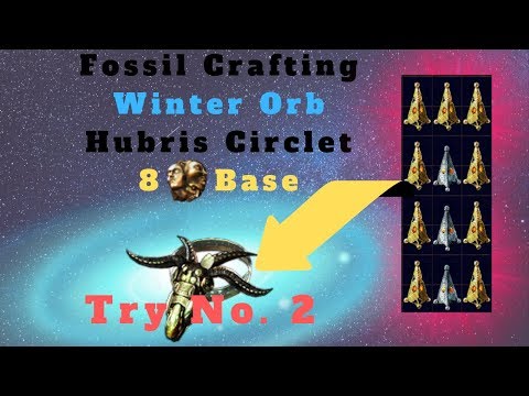 [Path of Exile 3.6] Fossil Crafting an Insane Winter Orb Hubris Circlet!!