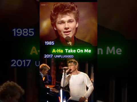 A-ha :Take On Me 1985 Original vs 2017 Unplugged Live  #80smusic #aha  #TakeOnMe