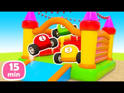 Die Helfer Autos - lehrreicher Zeichentrick für Kinder 3 Folgen am Stück.