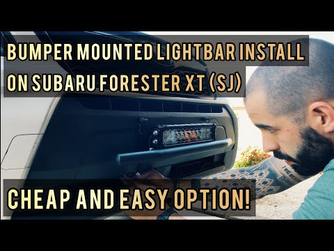 Mounting A Lightbar To Your Subaru Forester (SJ) Bumper (Auxbeam Mount Install)