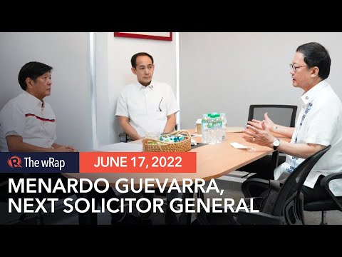 Incoming solicitor general Guevarra: From Aquino to Duterte and now Marcos