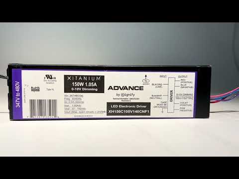 XH150C105V140CNF1 – 150 Watt Advance LED Driver