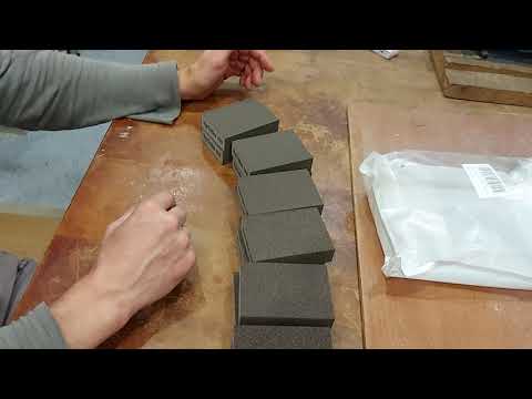 Schleifschwamm,6 Verschiedene Schleifschwamm Holz waschbar und wiederverwendbar, Gut auch um Messer