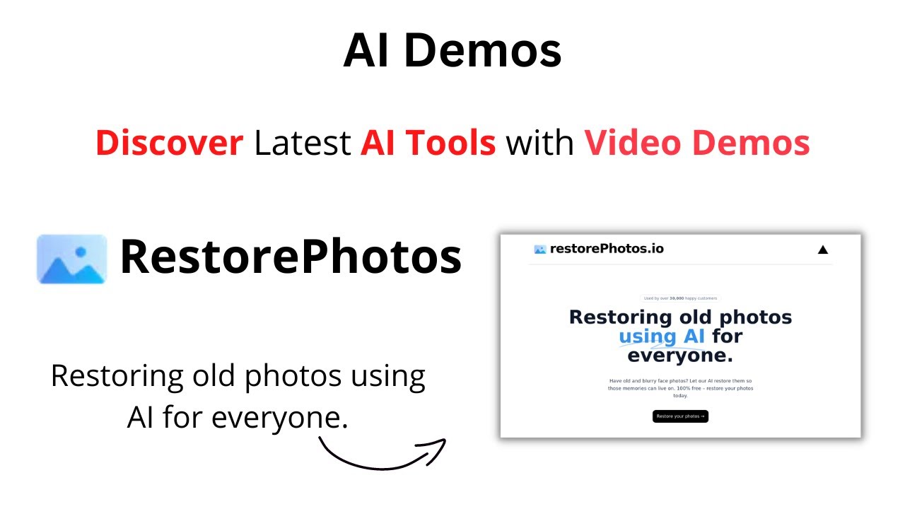 Restore Your Old Photos with RestorePhotos.io | RestorePhotos.io Demo