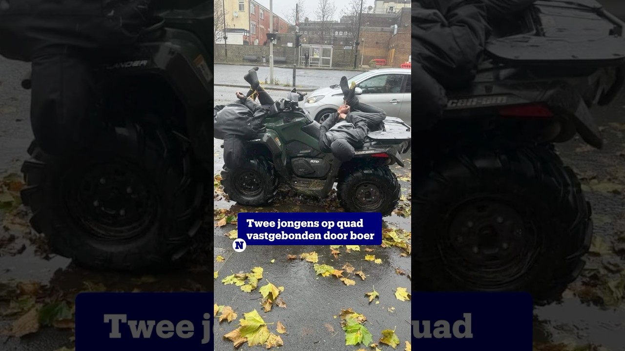Een boer in Engeland is opgepakt nadat hij twee indringers zelf naar de politie bracht.