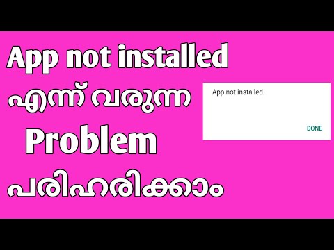 how to fix app not installed problem Malayalam | fix app not installed problem