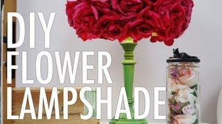 DIY Flower Lampshade with Mr. Kate