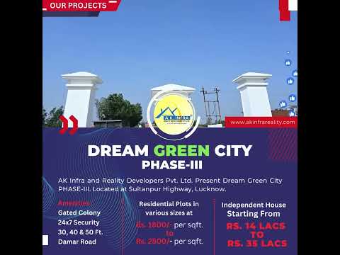 Dream green city phase 1 row house sale service