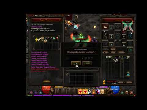 Crafting Wings 4th  Helheim  WebZen MuOnline