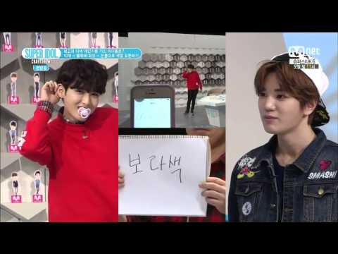141107 Super Idol chart Show- MC charades cut