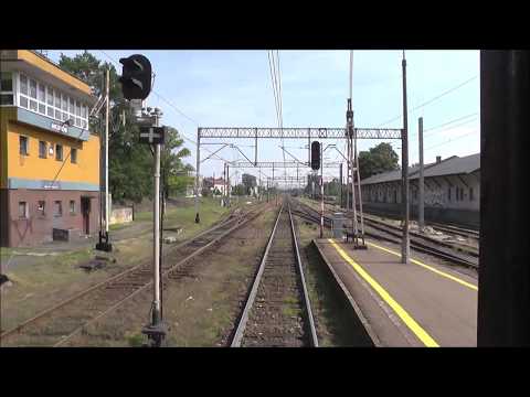 Odcinek Zawiercie - Poraj - p.odg Kucelinka - Częstochowa Stradom z tyłu pociągu TLK Sztygar