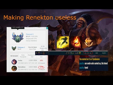 Making Diamond Renekton Player USELESS - How to SOLO CARRY on Tryndamere