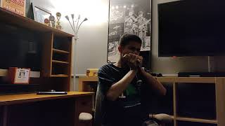 Video thumbnail for Hohner Harp Blaster HB52 Harmonica Microphone Fender Mustang I Amp (Hohner Crossover Key of A) by Dwayne Martin Harmonica Player