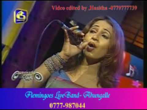 subani Harshani With Flemingoes   Hambanthota