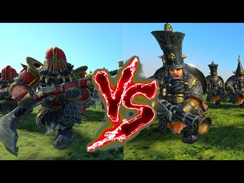 Infernal Guard (Fireglaives) VS Blunderbusses. Total War Warhammer 3