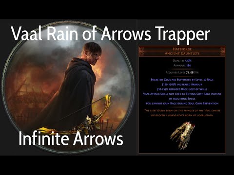 At last Resurrected by GGG, my Hateforge Vaal Rain of Arrows Trapper | PoE 3.14 Exclusive build