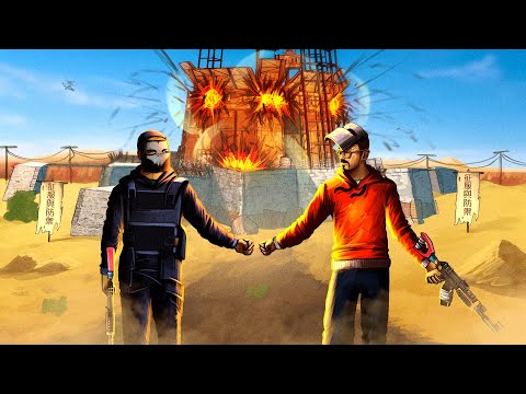 TEAMING UP TO DESTROY A ZERG (Rust Movie)