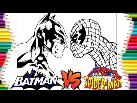 Batman vs Spiderman Coloring Pages| Spiderman Coloring Book| Alan Walker - Dreamer [NCS Release]