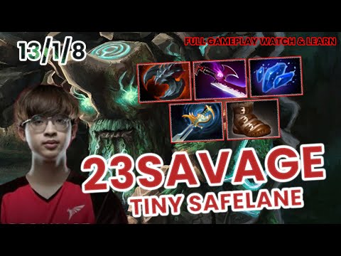 Talon.23savage Tiny Safelane Full Gameplay - Dota 2 Patch 7.31b Full Gameplay