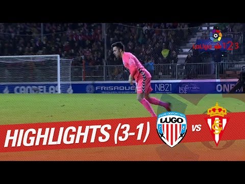 Resumen de CD Lugo vs Sporting de Gijón (3-1)