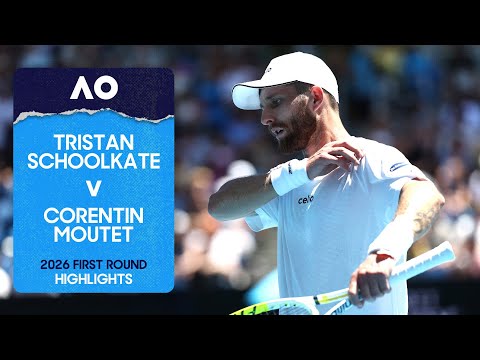 Tristan Schoolkate v Corentin Moutet Highlights | Australian Open 2026 First Round