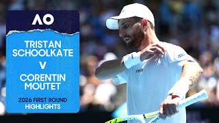Tristan Schoolkate v Corentin Moutet Highlights | Australian Open 2026 First Round