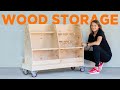 Mobile Plywood Lumber Storage Cart Only 1 Sheet Of Plywood