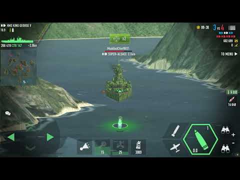 [Battle of warships] HMS King George V - last stand  !