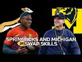 Michigan Wolverines meet the Springboks | Rugby vs American Football Michigan Wolverines meet the Springboks | Rugby vs American Football