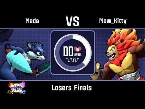 Mada (Maypull) vs Mow_Kitty (Zetterburn) - Rivals of Aether 2 Losers Finals -  DD15: Revival