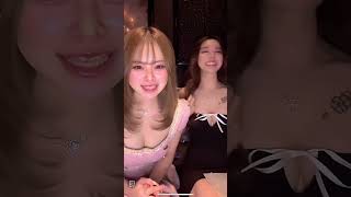 07.15キャバ嬢パンチラ♥️右の子上も落ちそうだし♥下は見える♥️