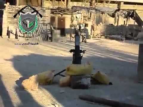 استهداف قوات النظام بقذائف الهاون من قبل الجيش الحر في ريف دمشق