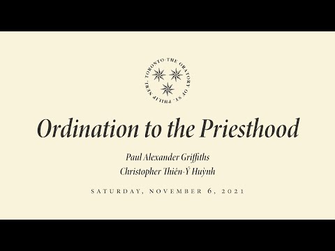November 6: Ordination Mass