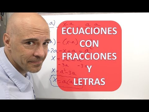 COMO RESOLVER ECUACIONES CON FRACCIONES Y LETRAS. Ecuaciones de primer grado