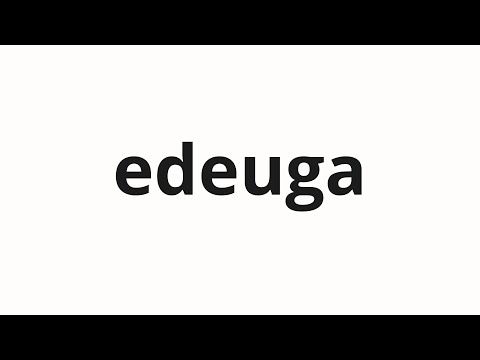 How to pronounce edeuga | 에드가 (Edgar in Korean)