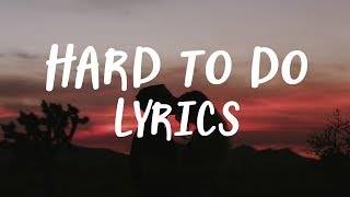 Gavin james  - Hard to do (Lyrics)