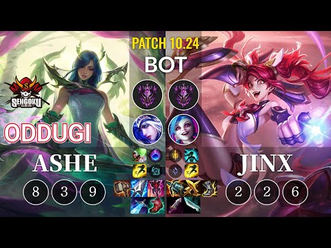 SG OdduGi Ashe vs Jinx Bot - KR Patch 10.24