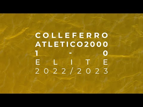Juniores Elite 2022/2023 - Colleferro v Atletico 2000
