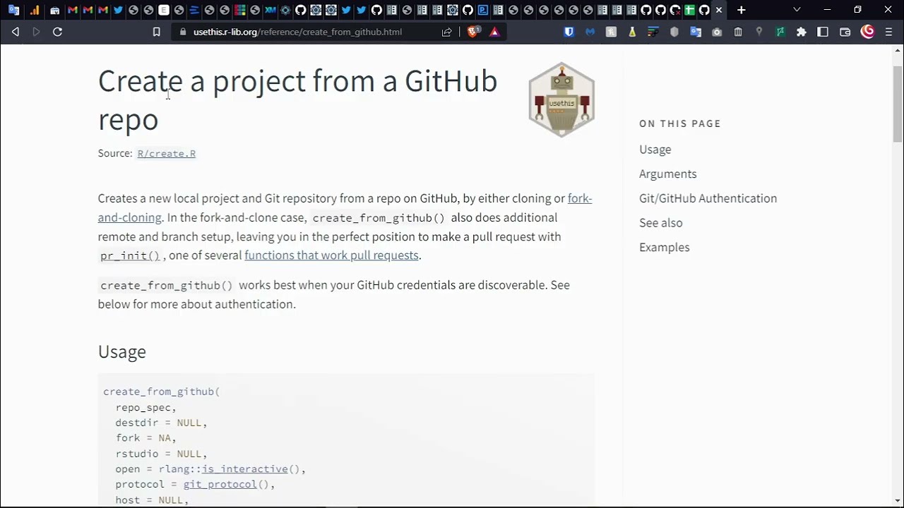How to fork a GitHub project (with branch) with RStudio and the `usethis` package