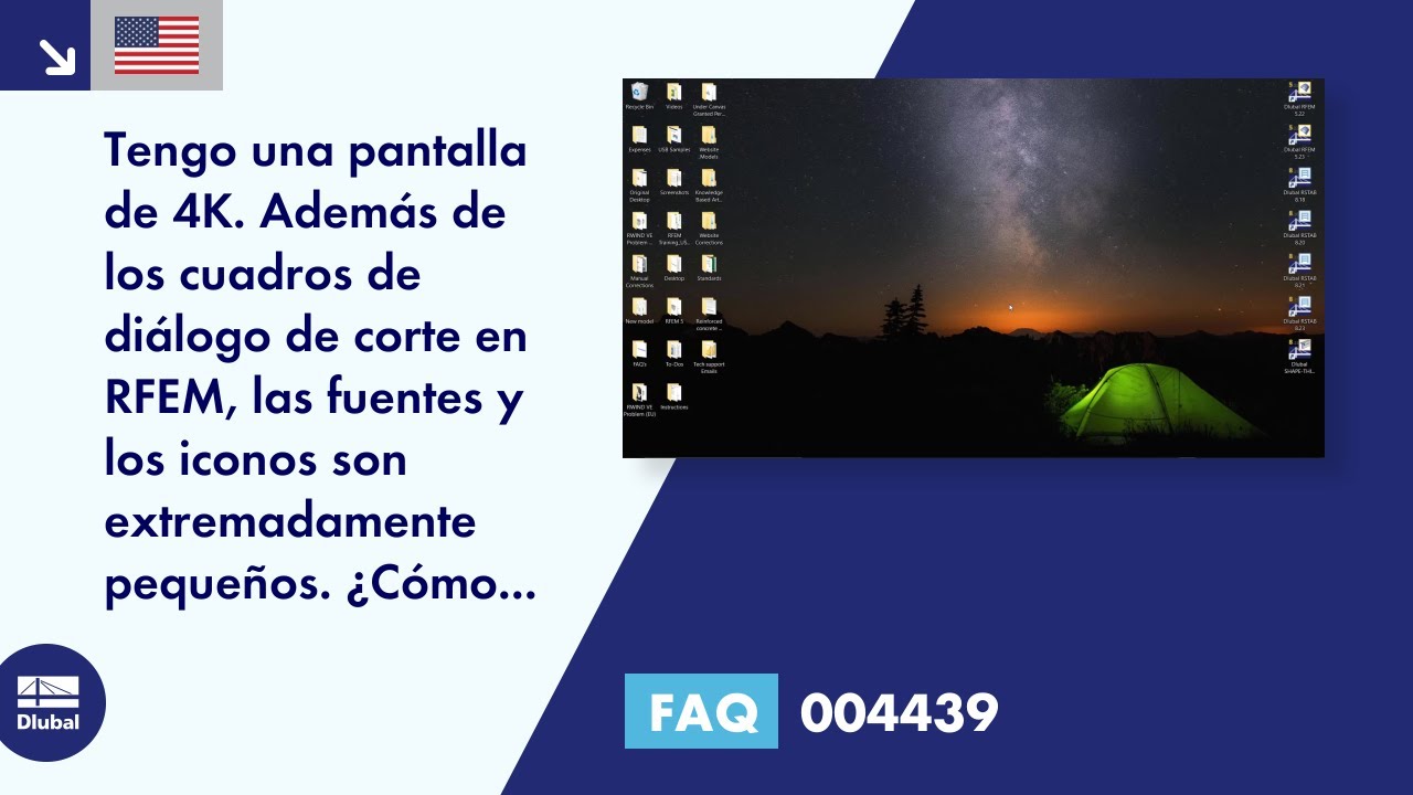 FAQ 004439 | Tengo una pantalla de 4K. Además de los cuadros de diálogo, las fuentes y los iconos son extremadamente pequeños ...