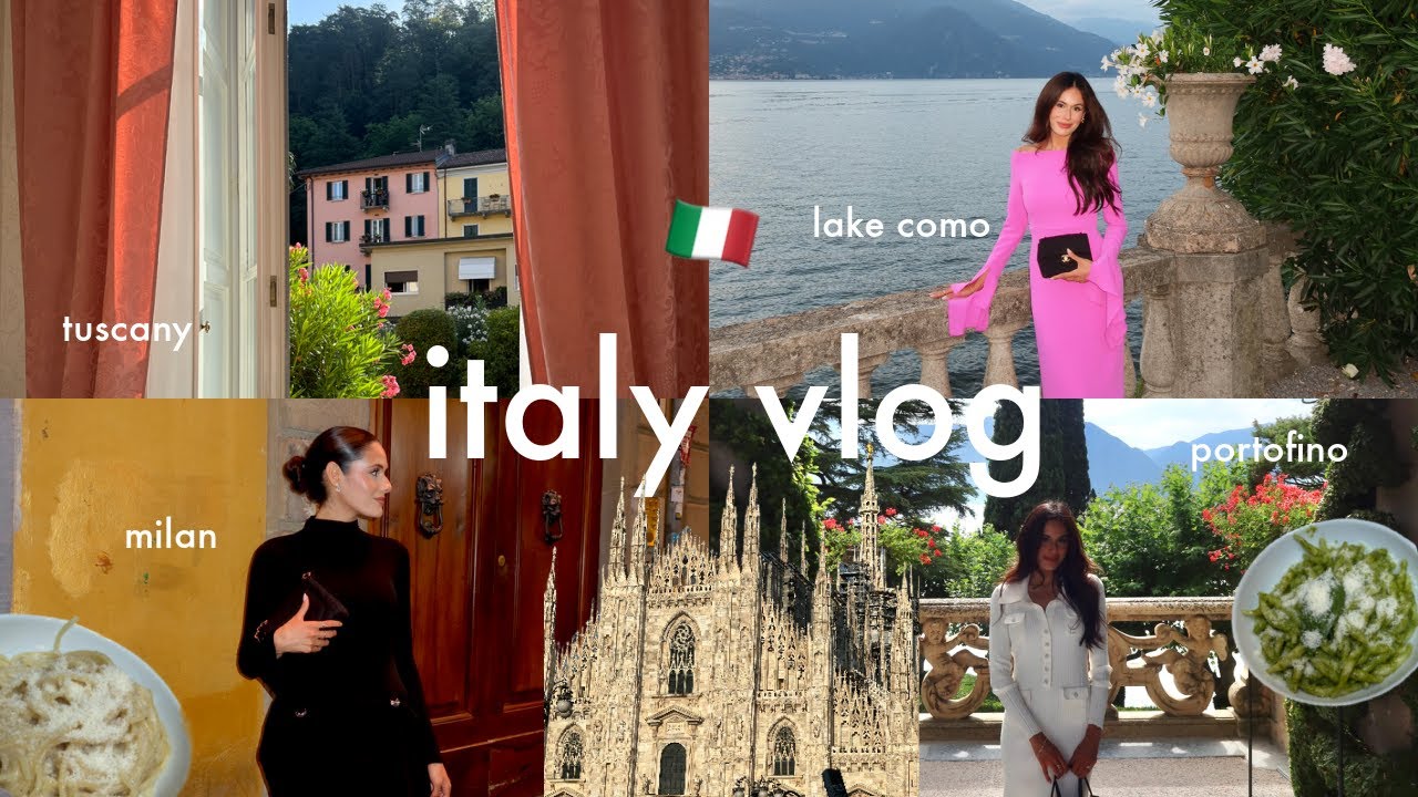 ITALY TRAVEL VLOG 🇮🇹🤍 Our Honeymoon! Lake Como, Portofino, Tuscany, Florence, & Milan!