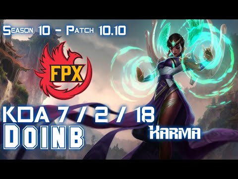 FPX Doinb KARMA vs LULU Mid - Patch 10.10 KR Ranked