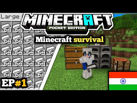 Gamerz94 - Minecraft Pe Survival series EP-1 in Hindi 1.19 | Minecraft Mcpe Gameplay #1
