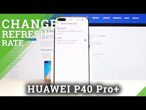 How to Change Screen Refresh Rate on Huawei P40 Pro+ - Change Display Refresh Rate