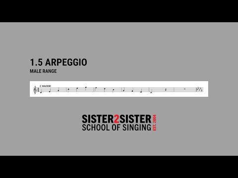1.5 Arpeggio MALE Vocal Exercise